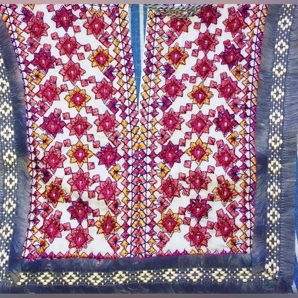 Entro Blue Stripe Sleeveless Babydoll Dress with Tassel Tie - Picture 2 of 4